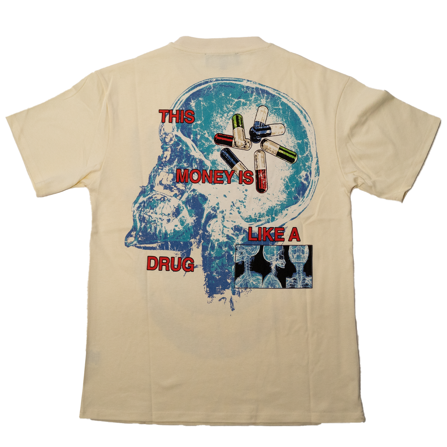 "PAINKILLER" SHORT SLEEVE TEE (CREAM)